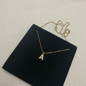 Ocean Creations Waterproof CZ Initial Necklace